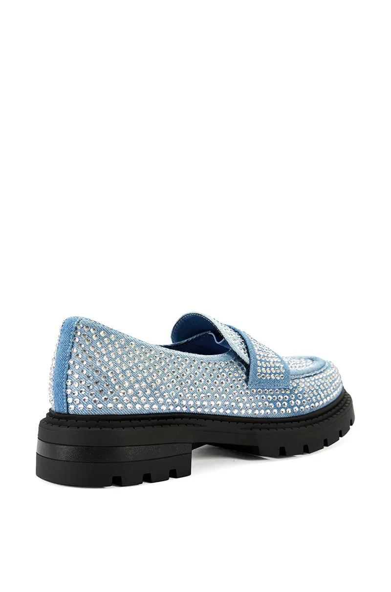 Thumper denim bling Loafer