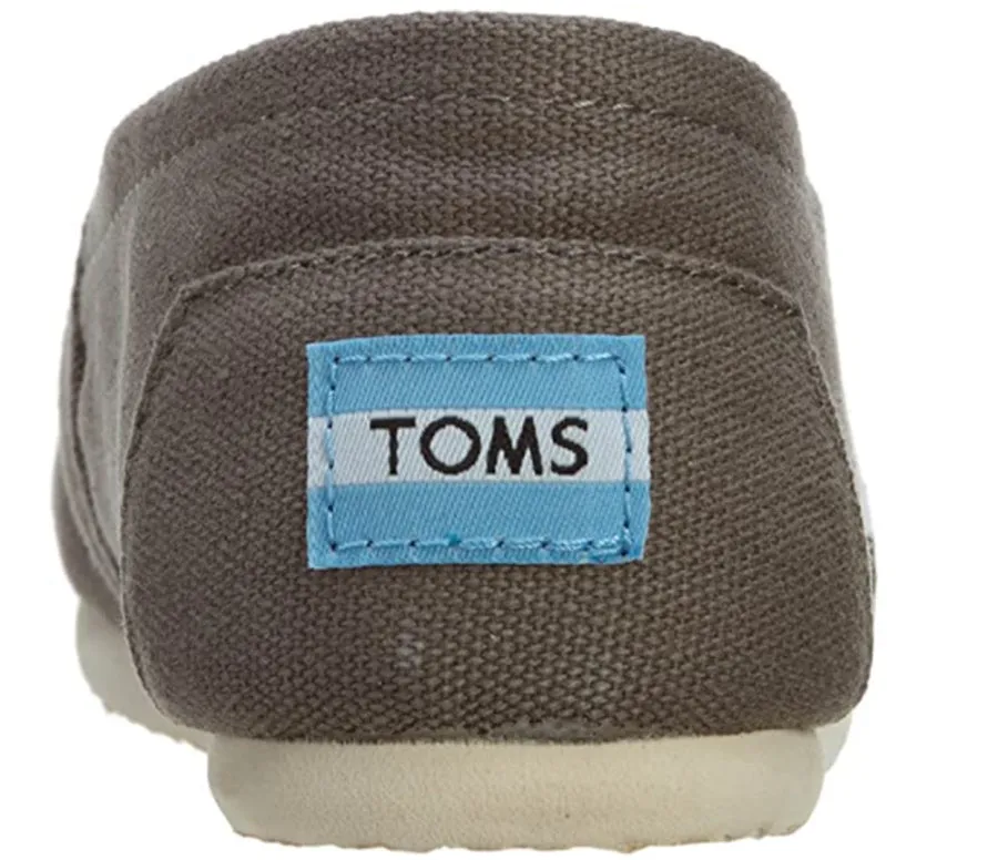 Toms Womens Alpargata Canvas Classic Flats 001001B07 Ash