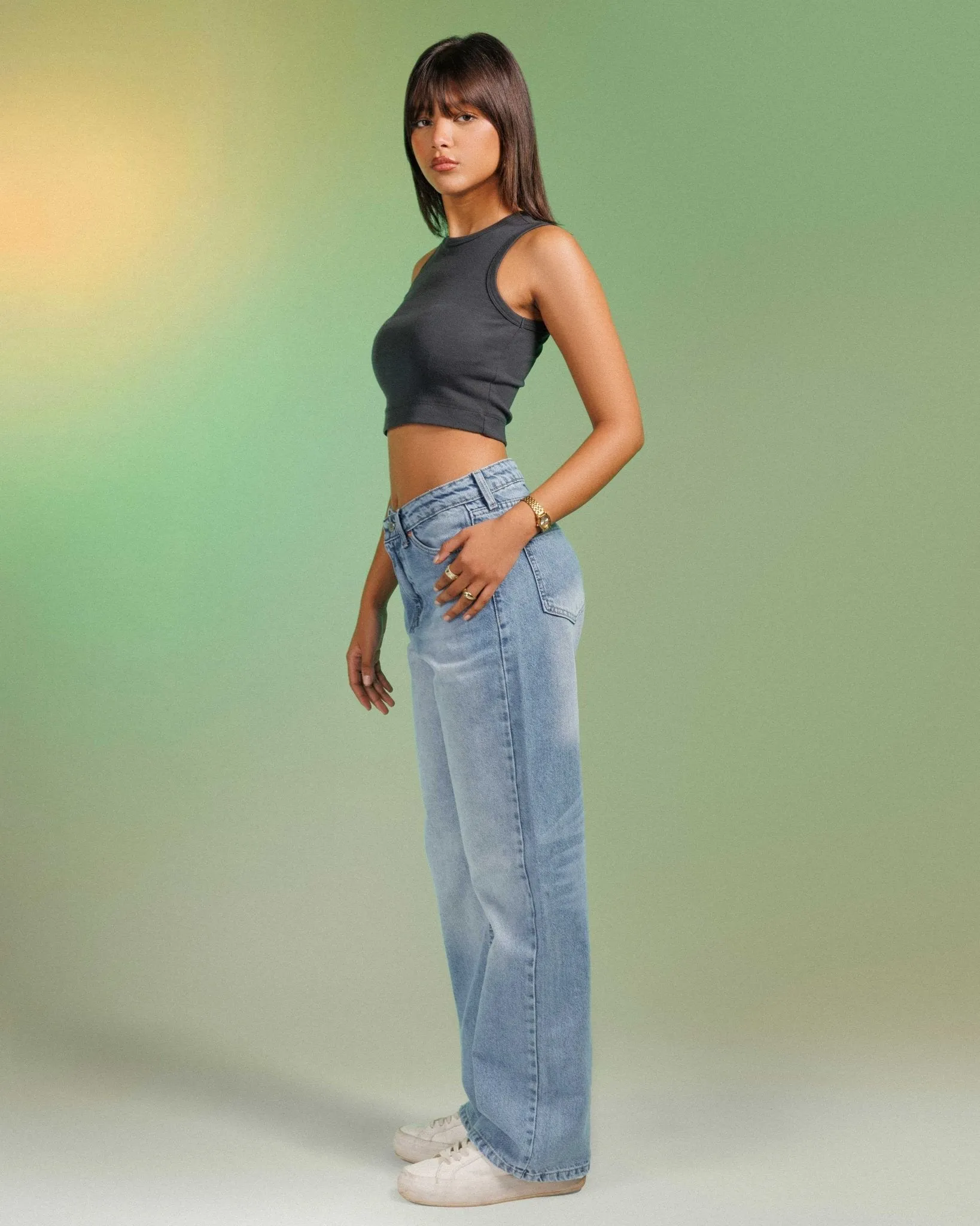 Unisex | Wide Leg - Baby Blue Jeans