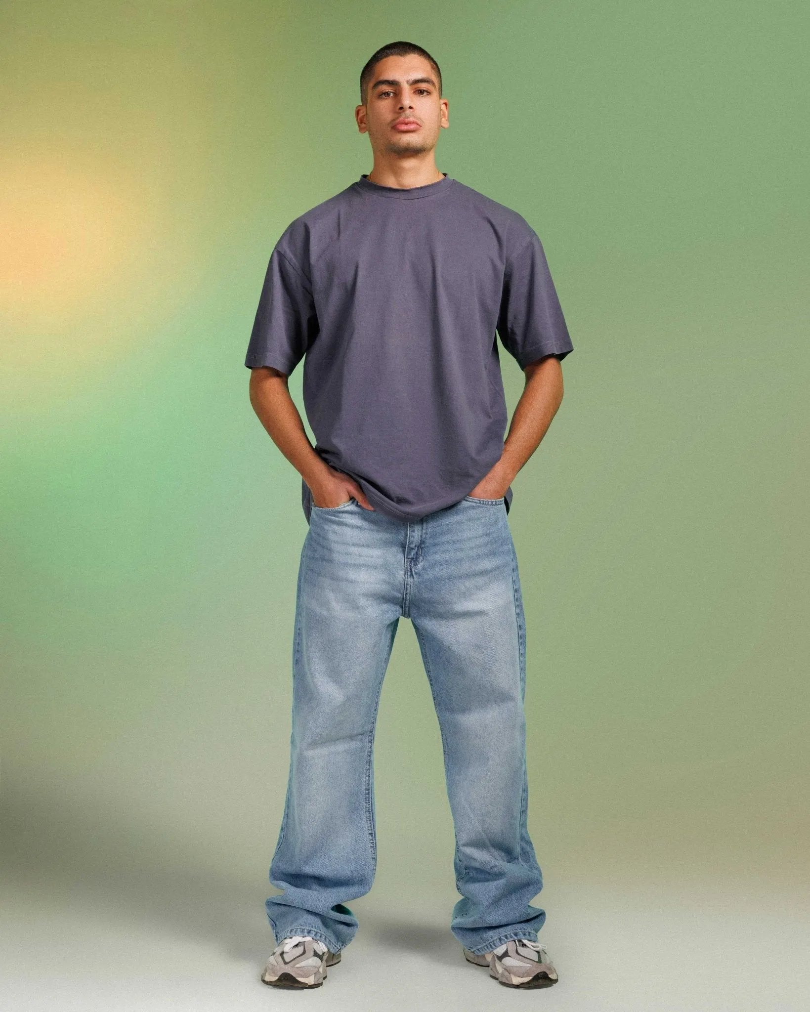 Unisex | Wide Leg - Baby Blue Jeans