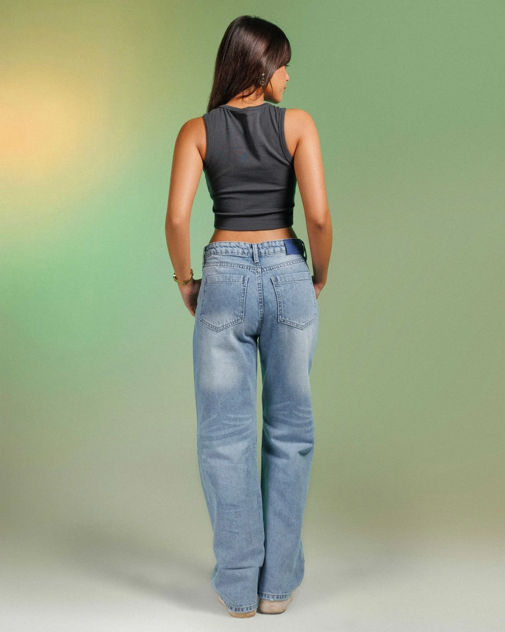 Unisex | Wide Leg - Baby Blue Jeans