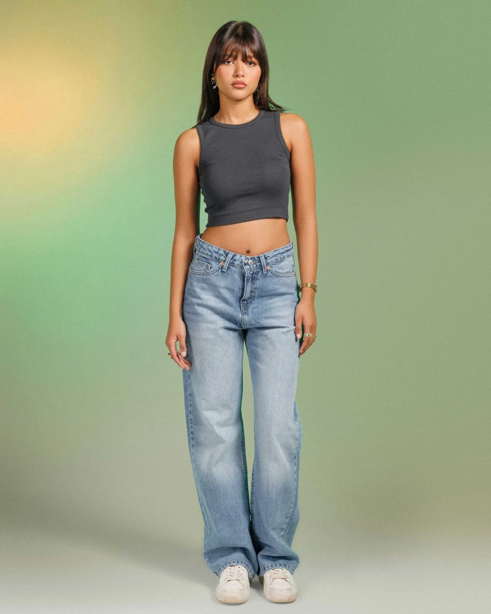 Unisex | Wide Leg - Baby Blue Jeans