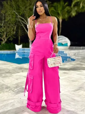 Urban Cargo Wide-Leg Jumpsuit
