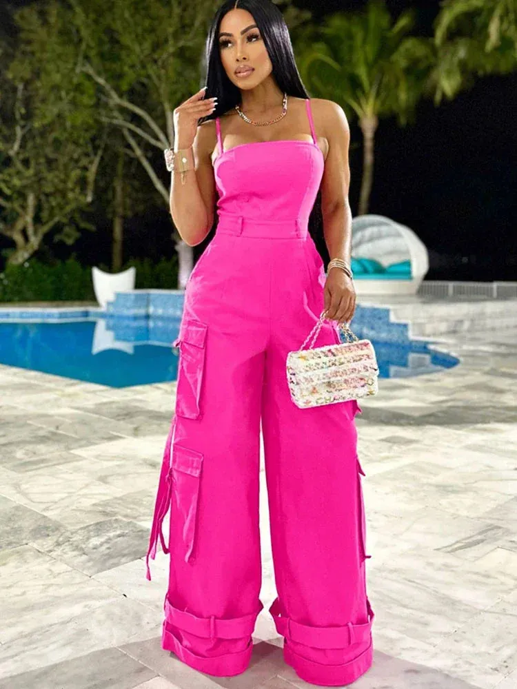 Urban Cargo Wide-Leg Jumpsuit