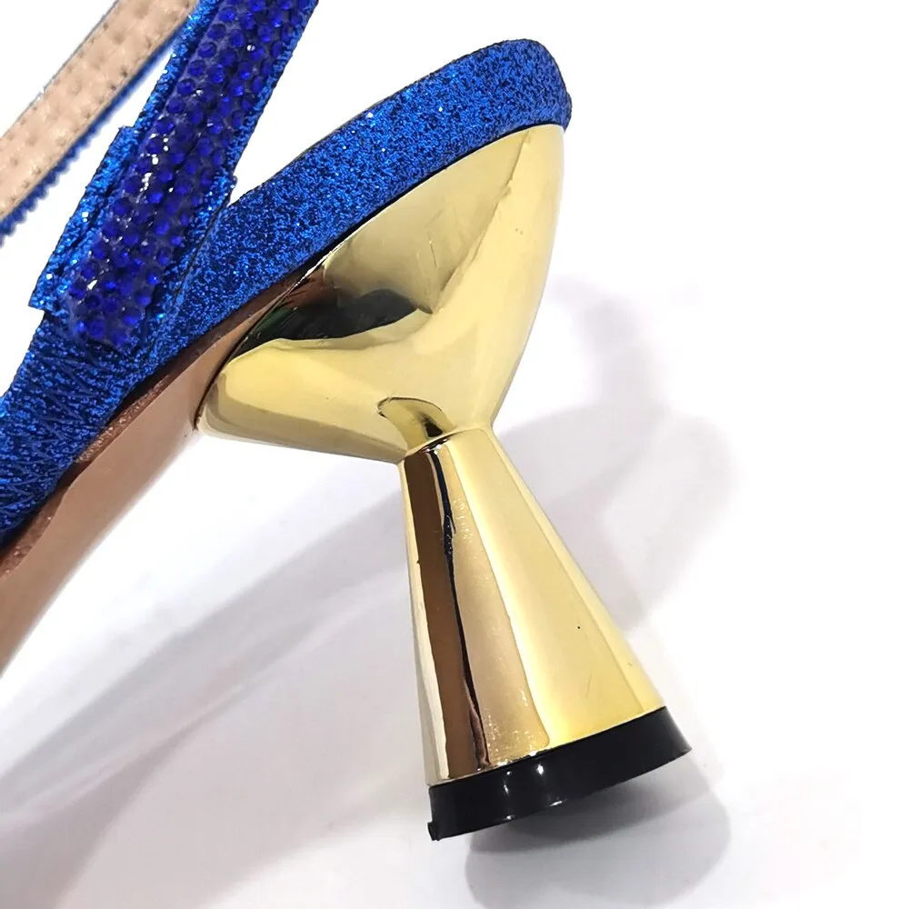 Venus Chan 2023 Italian Design African Ladies Party Shoes and Bag Nigerian Fashion Lace Mini Bags and Mid Heel Pointed Shoes