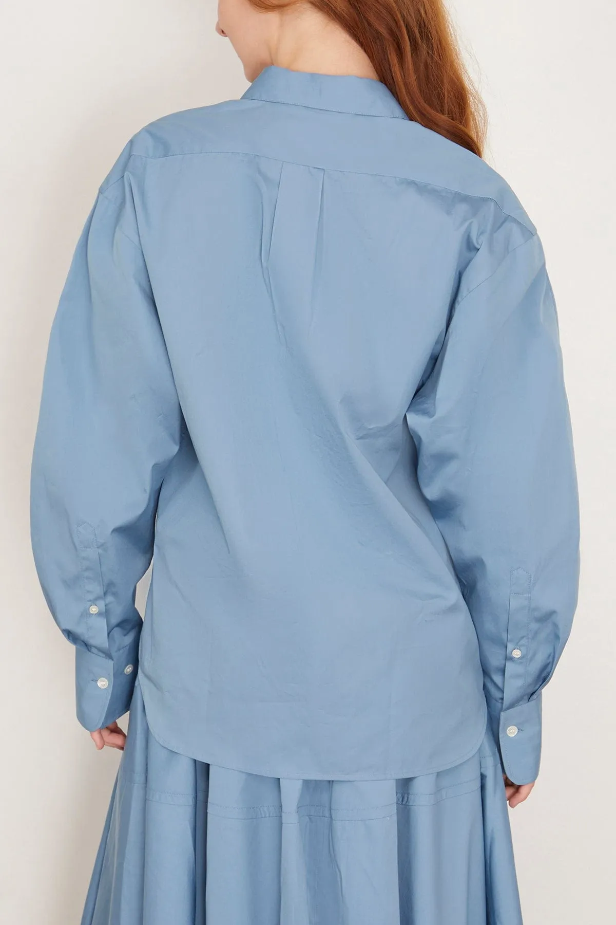 Vera Cotton Poplin Shirt in Lobelia