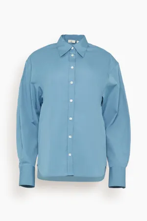 Vera Cotton Poplin Shirt in Lobelia
