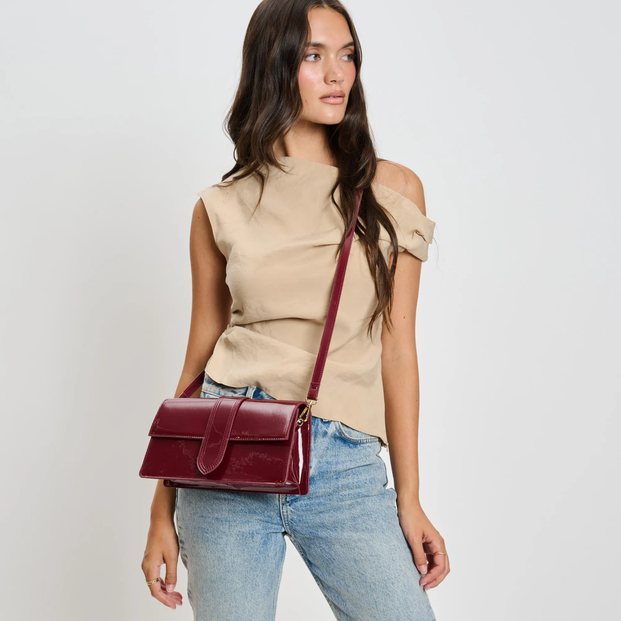 Violet - Patent Crossbody