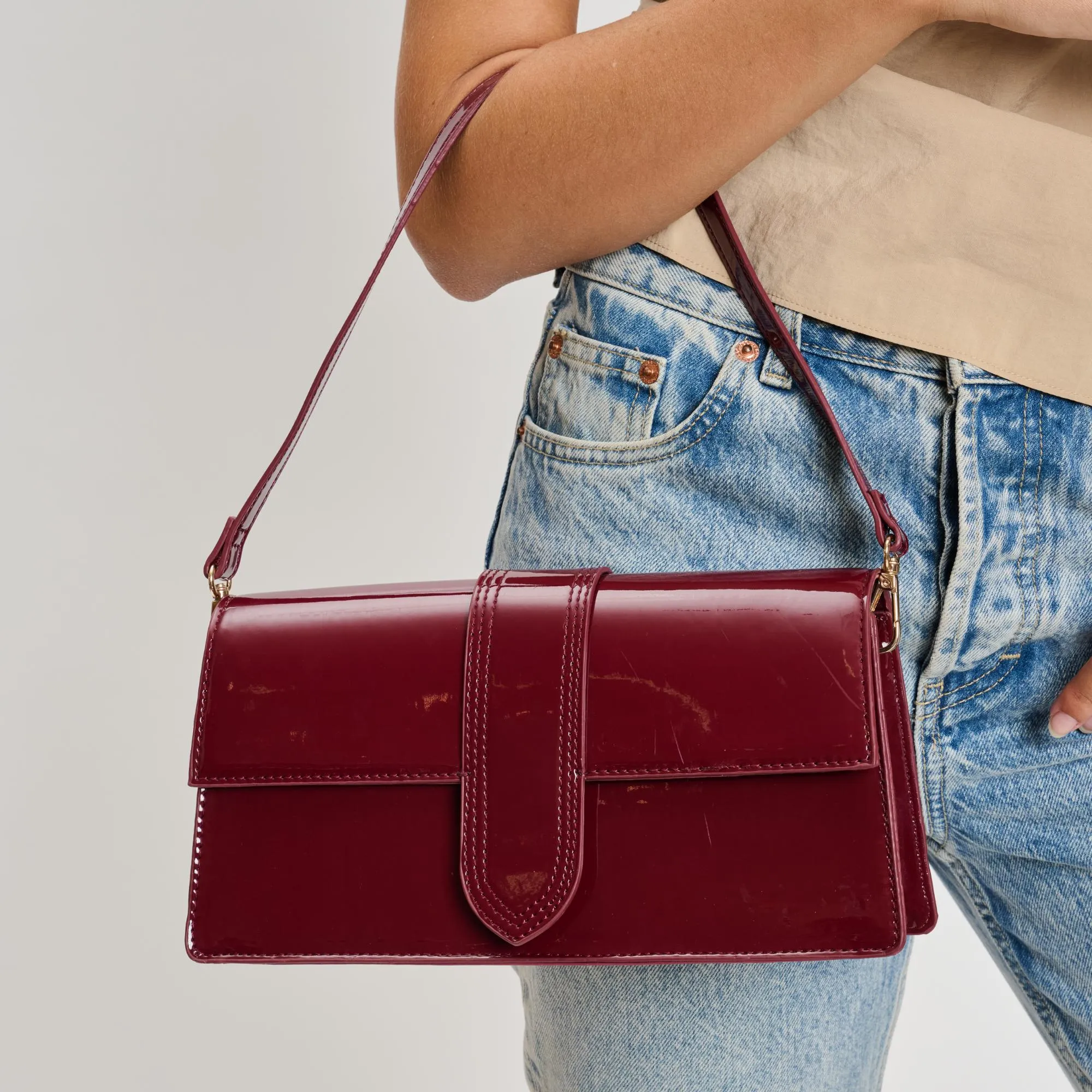 Violet - Patent Crossbody
