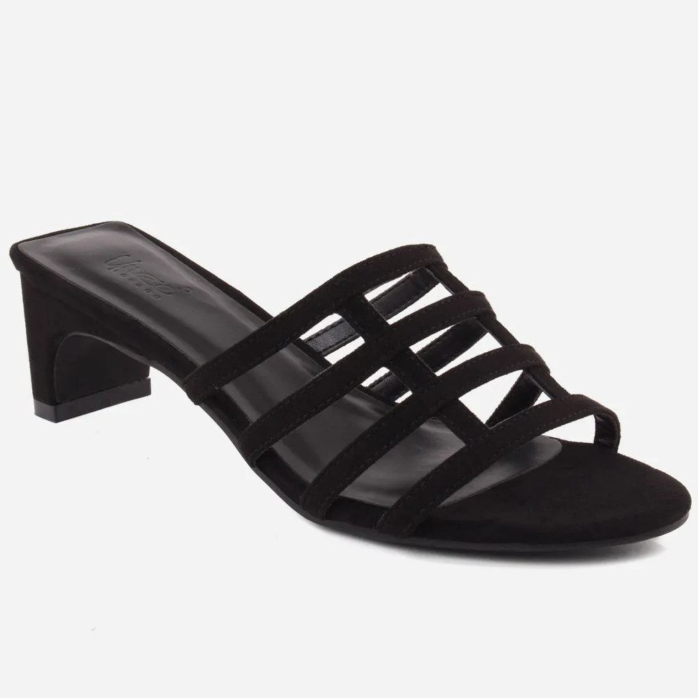 Woman "CAITLIN" Block Heel Slip On Sandals