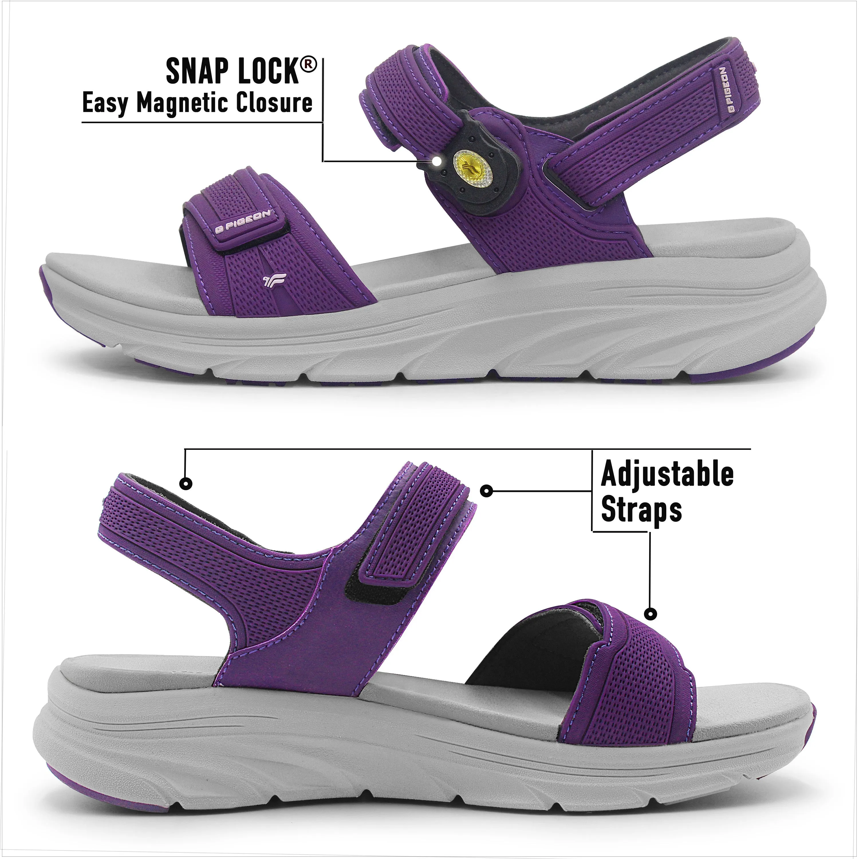 Women EVA: 3836 Purple