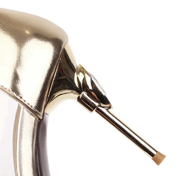 Women's Rhinestone Pointed Toe High Heel Pumps