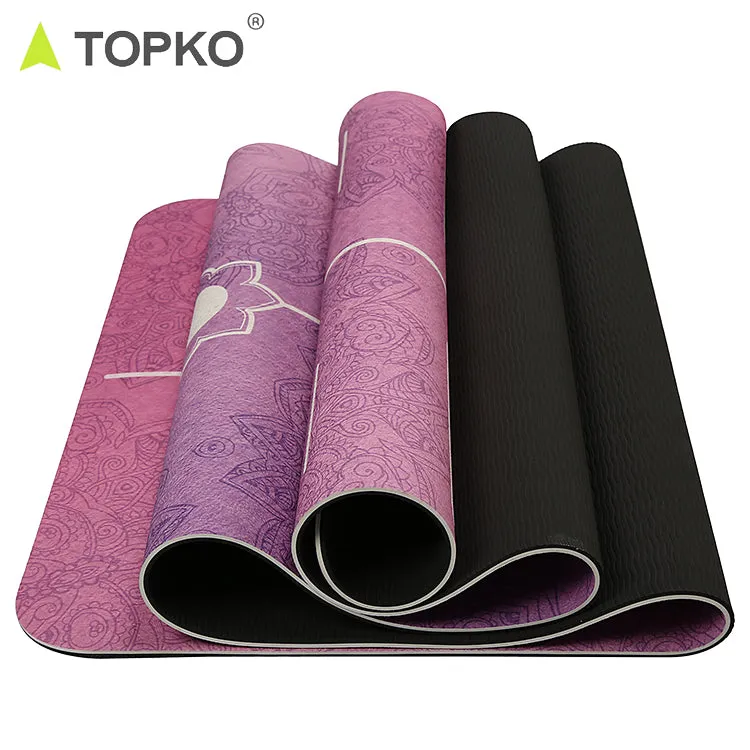Yoga Mat - Foldable Thin Hot Yoga Mat Non Slip Sweat Absorbent Fitness & Exercise Mat for Yoga, Pilates