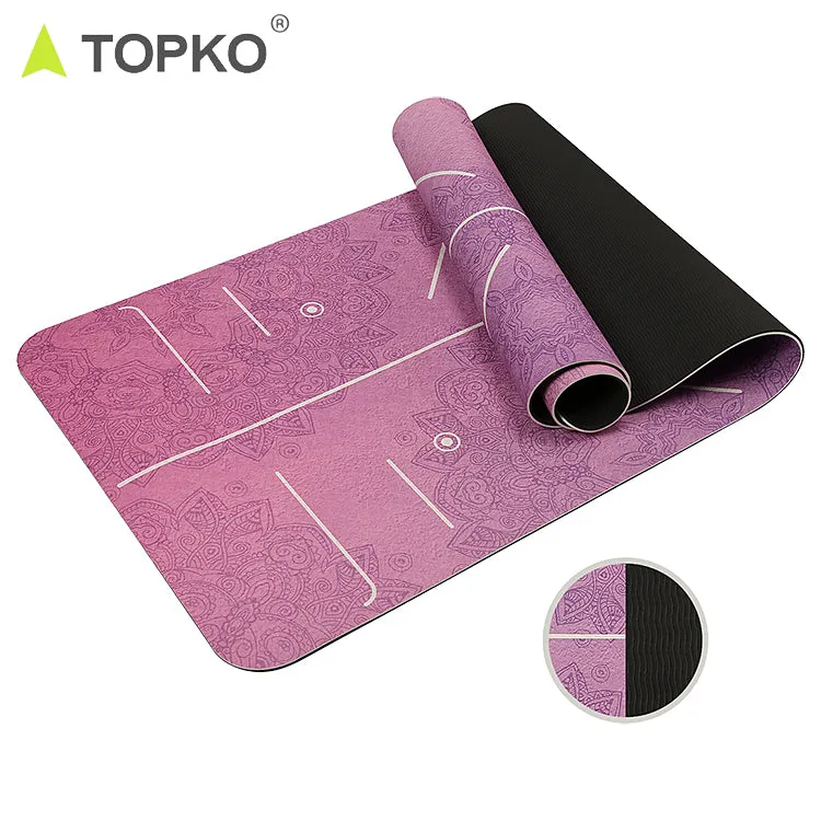 Yoga Mat - Foldable Thin Hot Yoga Mat Non Slip Sweat Absorbent Fitness & Exercise Mat for Yoga, Pilates