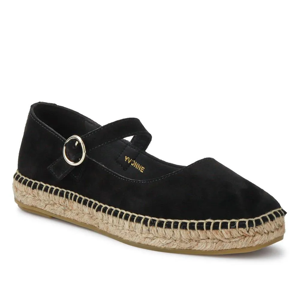 Yvonne Leather Mary Jane Espadrilles - YVONNE / 327 518